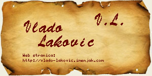 Vlado Laković vizit kartica
